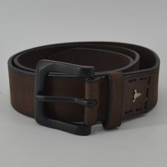 American Bison Brown Leather Belt Durable Mens Classic Sz 32 - Picture 11 of 11